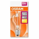 Osram LED Filament Leuchtmittel Tropfen Star P45 4W = 40W E27 klar 470lm warmweiß 2700K