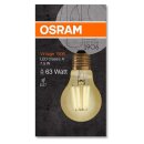 Osram LED Filament Vintage 1906 A60 Birne 7,5W = 63W E27 Gold 865lm extra warmweiß 2400K