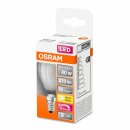 Osram LED Filament Leuchtmittel Tropfen 4,8W = 40W E14 matt 470lm warmweiß 2700K DIMMBAR