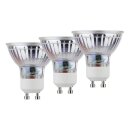 3 x Müller-Licht LED Leuchtmittel Glas Reflektor 4,5W GU10 345lm warmweiß 2700K 36°