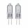 2 x Paulmann Halogen Stiftsockellampe 38W G4 klar warmweiß 2900K dimmbar