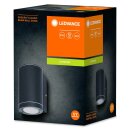 Ledvance Außenleuchte Wandlampe Endura Beam Wall Down Dunkelgrau IP44 max. 35W GU10