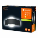 Ledvance LED Außenleuchte Wandleuchte Endura Style Shield rund Dunkelgrau IP44 10,5W 400lm warmweiß 3000K