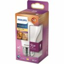 Philips LED A60 Birnenform 7,2W = 75W E27 matt 1055lm...