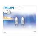 2 x Philips Halogen Leuchtmittel Stiftsockellampe 25W =...