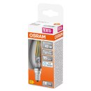 Osram LED Filament Leuchtmittel Kerze 4W = 40W E14 klar 470lm kaltweiß 6500K Tageslicht