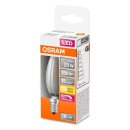 Osram LED Filament Leuchtmittel Kerze 2,8W = 25W E14 matt 250lm warmweiß 2700K DIMMBAR