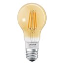 4 x Osram LED Smart+ Filament A60 Birne 5,5W = 45W E27 Gold 600lm extra warmweiß 2500K Dimmbar App Apple Bluetooth