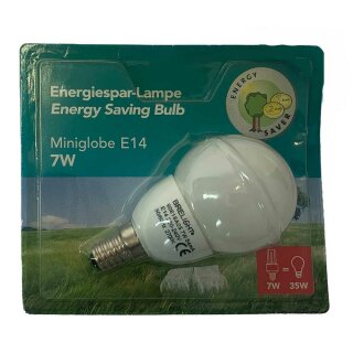 Brelight ESL Energiesparlampe Tropfen 7W = 35W E14 250lm warmweiß 2700K