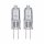 2 x Paulmann Halogen Stiftsockellampe 11W G4 135lm 12V dimmbar warmweiß 2900K