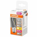 6 x Osram LED Filament Leuchtmittel P45 Tropfen 2,8W = 25W E27 klar 250lm warmweiß 2700K DIMMBAR