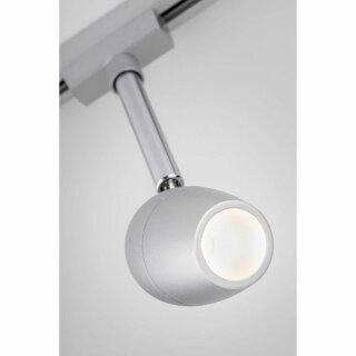 Spot Knop LED URail Schienensystem Paulmann 5 Chrom matt Leuchtmittel