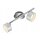 Briloner LED Deckenleuchte Wandlampe Silber 2 x 5W 800lm Warmweiß 3000K