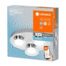 Ledvance LED Smart+ Badezimmerleuchte Orbis Chrom rund Ø30cm IP44 18W 1800lm TW 3000-6500K Dimmbar App Google Alexa WiFi