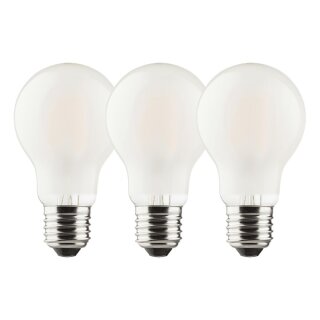 3 x Müller-Licht LED Filament A60 Birnen 7W = 60W E27 matt 806lm warmweiß 2700K