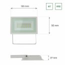 Spectrum LED Fluter Noctis Lux 3 Weiß IP65 20W 1950lm Warmweiß 3000K 100°