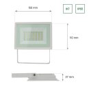 Spectrum LED Fluter Noctis Lux 3 Weiß IP65 30W 2800lm Neutralweiß 4000K 100°