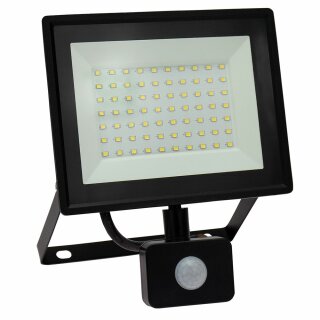 Spectrum LED Fluter Noctis Lux 3 Schwarz IP44 50W 4500lm Neutralweiß 4000K mit Bewegungsmelder