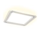 Briloner LED Deckenleuchte Free Weiß 40x40cm 18W 2400lm Neutralweiß 4000K Backlight