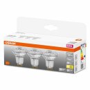 3 x Osram LED Leuchtmittel PAR16 Glas Reflektor 2,6W = 35W GU10 230lm warmweiß 2700K 36°