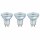 3 x Osram LED Leuchtmittel PAR16 Glas Reflektor 2,6W = 35W GU10 230lm warmweiß 2700K 36°