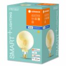 Ledvance LED Smart+ Filament Globe G120 6W = 52W E27 Gold gelüstert 680lm extra warmweiß 2400K Dimmbar App Google Alexa Bluetooth