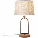 Brilliant Tischlampe Sora Beige max. 1 x 40W E27 ohne Leuchtmittel inkl. Schnurzwischenschalter