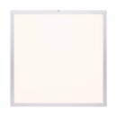 Brilliant LED Smart Aufbau Panel Flat Wiz Alu/Weiß 60x60cm 42W 3310lm CCT 2700K-6200K Dimmbar App Google Alexa