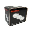 3 x Briloner LED Einbauleuchte Set Weiß rund...