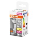 Osram LED Glas Reflektor Superstar PAR16 4,8W = 50W E14 350lm warmweiß 2700K 36° DIMMBAR