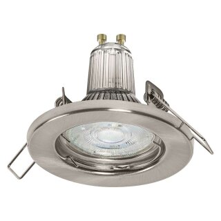 Ledvance LED Einbaustrahler Recess Gebürsteter Nickel 3 x 2,6W GU10 230lm Warmweiß 2700K