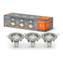 Ledvance LED Einbaustrahler Recess Gebürsteter Nickel 3 x 2,6W GU10 230lm Warmweiß 2700K