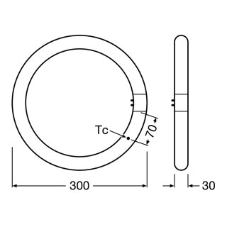 Osram LED SubstiTUBE Röhre Ringform ST9 EM 20W/840 G10q 2200lm Neutra