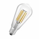 Osram LED Filament ST64 Edison 3,8W = 60W E27 klar 806lm Warmweiß 3000K ultra effizient