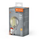 Ledvance LED Smart+ Filament A60 Birne 6W = 44W E27 Rauchglas 540lm extra Warmweiß 2500K Dimmbar App Google Alexa WiFi