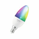 Ledvance LED Smart+ Kerze 4,9W = 40W E14 matt 470lm RGBW 2700K-6500K Dimmbar App Google Alexa WiFi