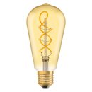 Osram LED Spiral Filament Leuchtmittel Edison ST64 Vintage 1906 4W = 28W E27 Gold 300lm extra warmweiß 2000K