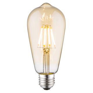 LeuchtenDirekt LED Filament Edison ST64 4W E27 Gold 346lm warmweiß 2700K DIMMBAR