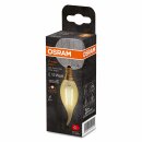 Osram LED Filament Leuchtmittel Windstoßkerze Vintage 1906 1,5W = 12W E14 Gold 120lm extra warmweiß 2400K