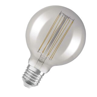 Osram LED Filament G95 Globe 11W = 42W E27 klar 500lm Extra Warmweiß 1800K DIMMBAR