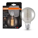 Osram LED Spiral Filament G95 Globe 7,8W = 30W E27 Rauchglas 360lm Extra Warmweiß 1800K DIMMBAR