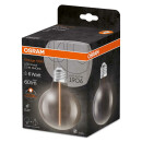 Osram LED Filament Magnetic G95 Globe 2,2W = 6W E27 Rauchglas 60lm Extra Warmweiß 1800K