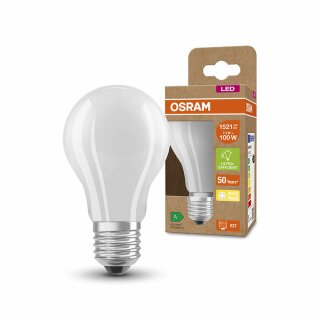 Osram LED Filament A60 Birne 7,2W = 100W E27 matt 1521lm Warmweiß 3000K ultra effizient