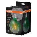 Osram LED Spiral Filament G125 Globe 4,5W = 18W E27 Grün 180lm Extra Warmweiß 1600K DIMMBAR