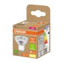 Osram LED Glas Reflektor PAR16 2,2W = 50W GU10 350lm warmweiß 2700K 36° ultra effizient