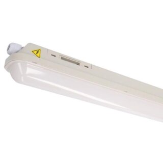 LED Feuchtraumwannenleuchte Strip 120cm Grau IP65 30,5W 2800lm neutralweiß 4000K Sensor