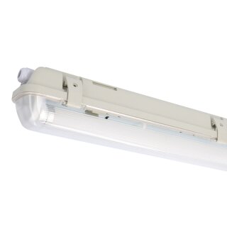 LED Feuchtraumwannenleuchte Grau 150cm IP65 1 x 20W T8 Röhre 840 Neutralweiß 4000K mit Sensor