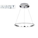 Wofi LED Pendelleuchte Harley Chrom Ø60,5cm 26W 3400lm warmweiß 3000K 3-Stufen dimmbar