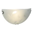 Brilliant LED Wandleuchte Melania Weiß Glas 30cm 9W...