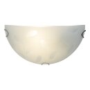 Brilliant LED Wandleuchte Melania Weiß Glas 30cm 9W E27 806lm warmweiß 3000K